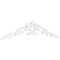 Ekena Millwork Pitch Kendall Architectural Grade PVC Gable Pediment, 72"W x 15"H x 1"P (5/12) GPP072X015X100KEN - alternate 1